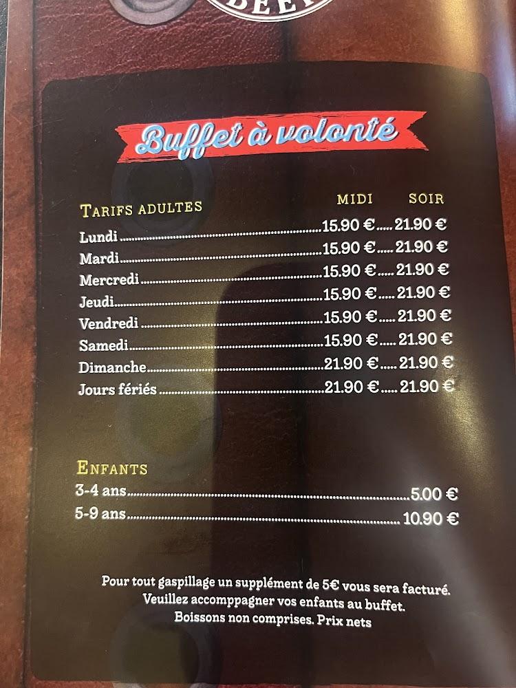 Buffet 27 Steakhouse - Menu Image 1